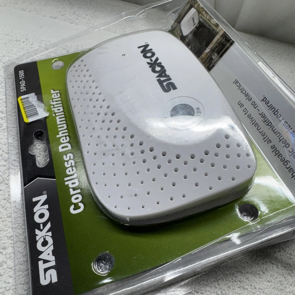 New Stack-On Rechargable Cordless Dehumidifier SPAD-1500 White Small Spaces BN15 - Image 4 of 4