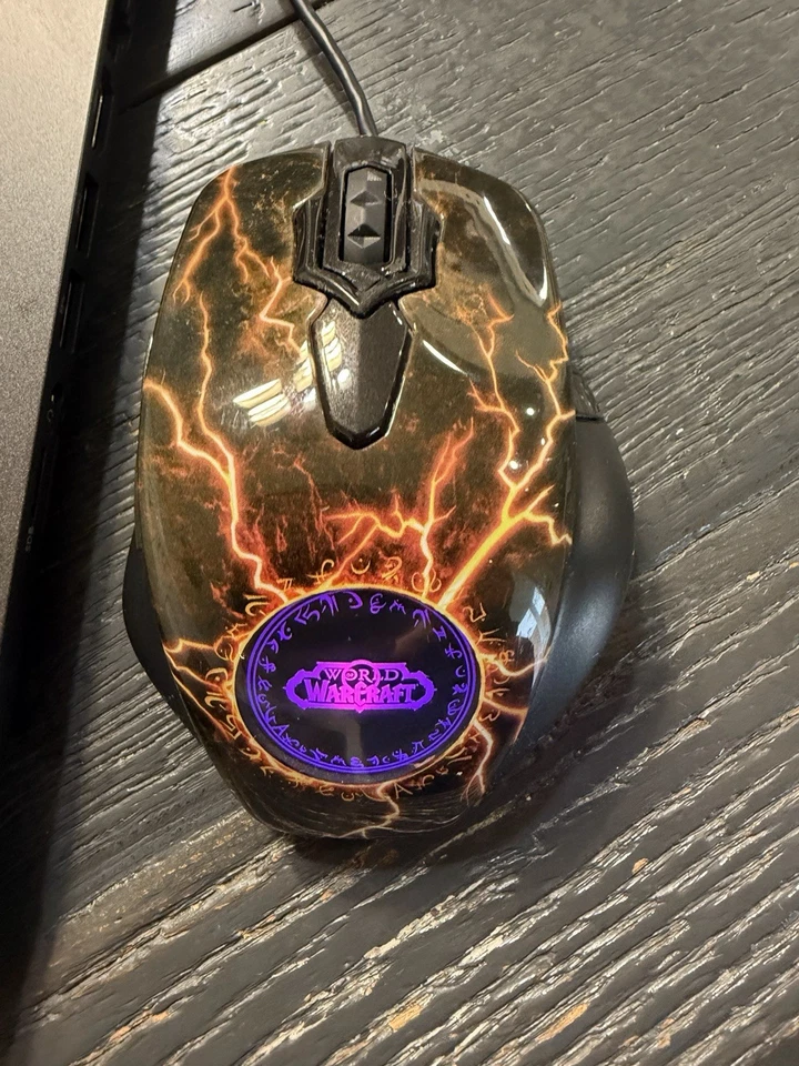 Mouse para juegos World of Warcraft WOW MMO edición legendaria serie acero Foto 3 de 3