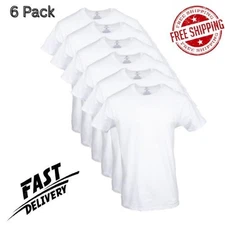 George Men's ultra soft Crew T-shirts , 6-Pack ( Choose Your Size)