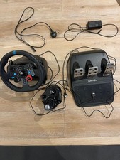 Logitech G29 Racing Steering Wheel Black with Pedals, Wires, and Shifter 