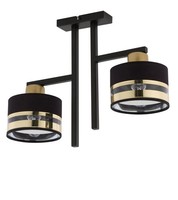 Deckenleuchte Schlafzimmer Blendarm Schwarz Gold E27 GemüTliche Wohnzimmer Lampe