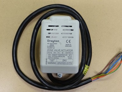 NEU Drayton ZA5 2 Port Zonenventil Motor Stellantrieb, AUX-Schalter