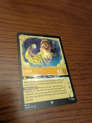 Simba - King in the Making 20/204 Whispers in the Well Cold Foil
