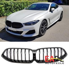KÜHLERGRILL NIEREN GLANZ SCHWARZ EINZELSTEG FÜR BMW 8ER G15 G14 F92 F93 Vor LCI