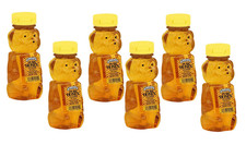 Pure Clover Honey Bears - 12 Oz Pack of 6