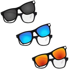 Polarized Clip-on Sunglasses for Ray-Ban Meta Wayfarer RW4008 Gen 2 RW4012 53mm