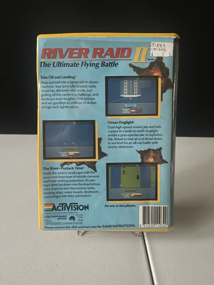 RIVER RAID II - ATARI 2600 GAME - IN BOX NO MANUAL - WORKING - PAL - Image 4 of 4