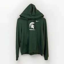 Nike Womens Medium Faded Spell Out Lightweight Michigan State University Hoodie