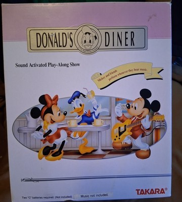 Takara Vintage Donalds Diner sound activated Play along Disney Collectible