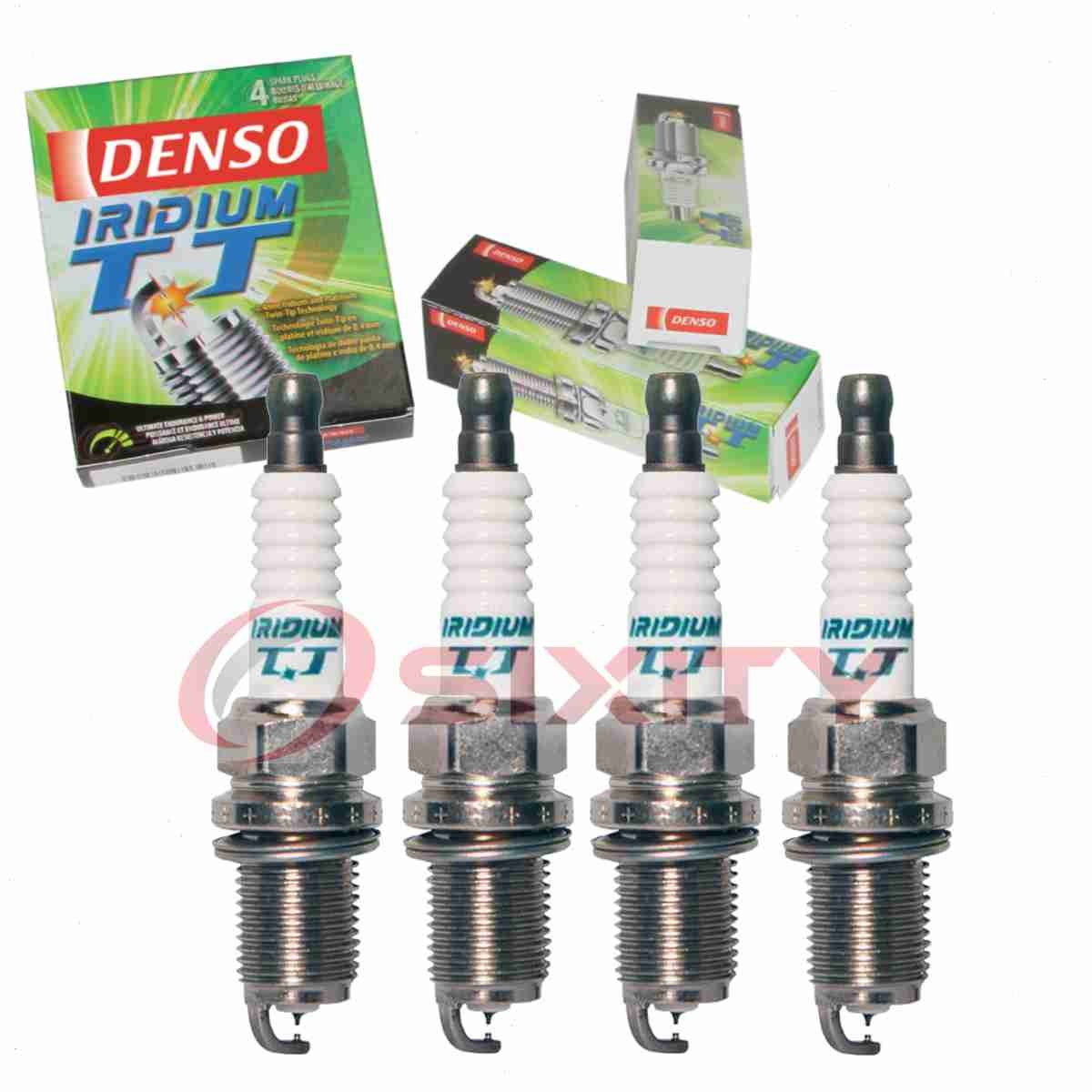 4 pc Denso Iridium TT Spark Plugs for 1990-1995 Pontiac Grand Am 2.3L L4 ih