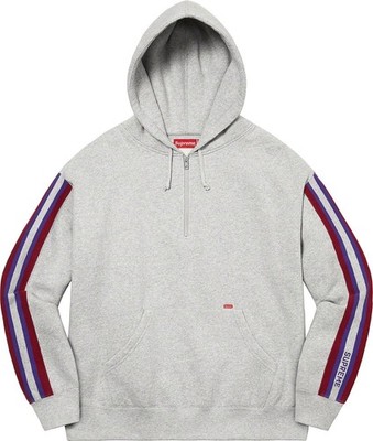 Supreme Sweatshirt Grau Half Zip SS23