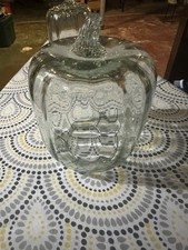 Artisanal Blown Recycled Glass Pumpkin Cloches Pottery Barn Seasonal Home D cor