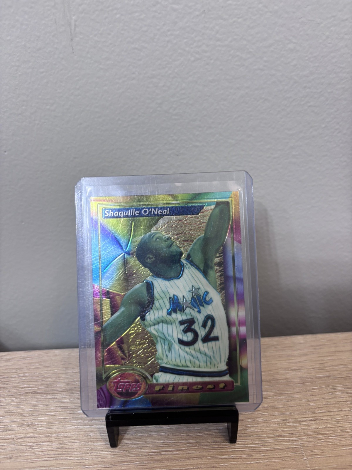 SHAQUILLE O’NEAL RARE 93-94 TOPPS FINEST #3. MAGIC , LAKERS