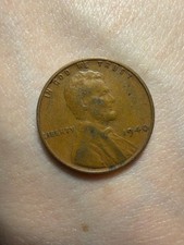 1940 Lincoln Wheat Penny No Mint Mark L On Rim Lettering On Rim Error Rare