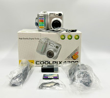 Nikon CoolPix 4300 Batter, Flash Card, Cords, No Charger Untested
