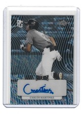 2023 Leaf Perfect Game Carlos Martinez Auto MA-CM2 Blue Marble 1/1
