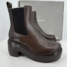 Everlane The Puffa Boot in Dark Brown sz 8.5 Chelsea Ankle 3.25" Chunky Platform
