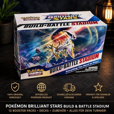 Pokémon Brilliant Stars Build & Battle Stadium Englisch OVP Sealed 12 Booster !