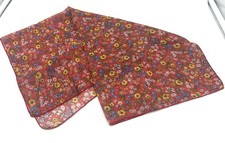 Vintage Flower Cottage Core Scarf Multi Color Beautiful 