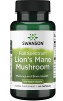 Swanson, Lion's Mane Mushroom Full Spectrum 500Mg 60 Kapseln Super Preis