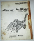 New Idea 324 325 Gathering Unit Picker Operators / Parts Manual 7-70 ORIGINAL!
