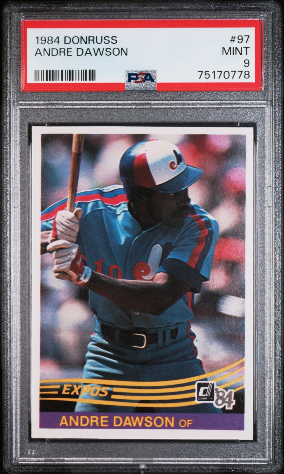 1984 DONRUSS #97 ANDRE DAWSON PSA 9