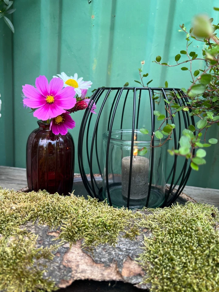 Glasvase "Julia" kleine Blumenvase aus Pressglas in kirschrot 12cm hoch Ø7cm - Bild 3 von 4