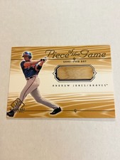 2000 SP Game Bat Edition Andruw Jones Piece of the Game Bat Relic Braves SP 