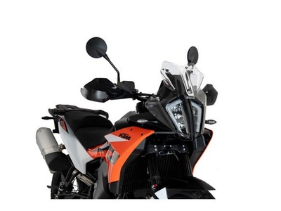 Puig Sport Screen Windshield Windscreen Black for KTM 890 Adventure (23-24)