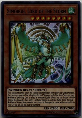 Simorgh, Lord of the Storm Super Rare Rising Rampage RIRA-EN021 LP