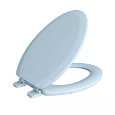 Elongated Toilet Seat in Blue