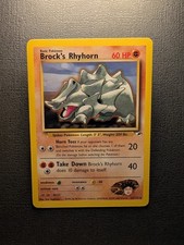 Brock's Rhyhorn (22) 022/132 Gym Heroes Unlimited Pokemon-EN LP 1999 WOTC on eBay