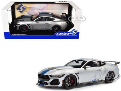 2024 FORD SHELBY MUSTANG SUPER SNAKE GRAY 1/18 DIECAST SOLIDO S1813803