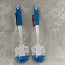 Kitchen Long Neck Dish Brush 2 Pack Cleaning Pan Toilet Scrub Washing Lot