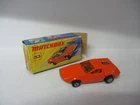 Matchbox Lesney Superfast SF53 Tanzara- orange, AMBER WINDOWS, box tear