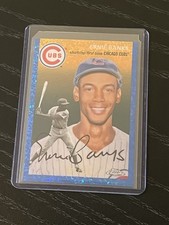 2023 Topps Platinum Anniversary ERNIE BANKS #445 Blue Mini-Diamond /199 Cubs