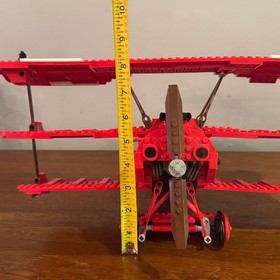 LEGO 10024 Red Baron Fokker Triplane Building Set Complete w/ Sticker Wear
