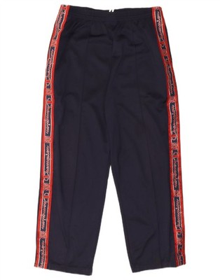 Champion Mens USA Graphic Tracksuit Trousers Medium Navy Blue Colourblock AI06
