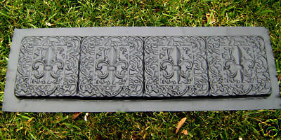 3 16th Fleur Plastic Bench Mold Paver Garden Bench Mould Ebay