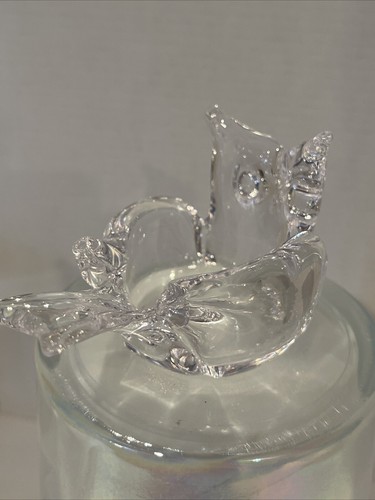 Selten! Riekes Chalet Kristall Eule "Made in Canada" Ring Schmuck Halter Schale - Bild 7 von 19