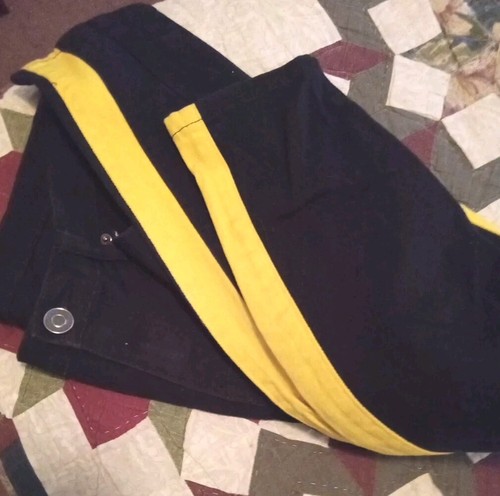 schwarze Premium Herren Jeans Skinny Flex 34/30 schwarz gelb Reißverschluss - Bild 7 von 7