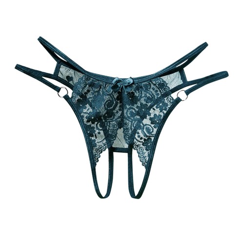 Women Underwear Thongs Lace Bikini Panties G String Thong Stretch Ladie Brief V - Picture 7 of 21