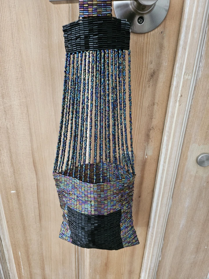 Artisan Hand Embroidered Colorful Beaded Bag/Purse *$345*(originally) - Image 4 of 4