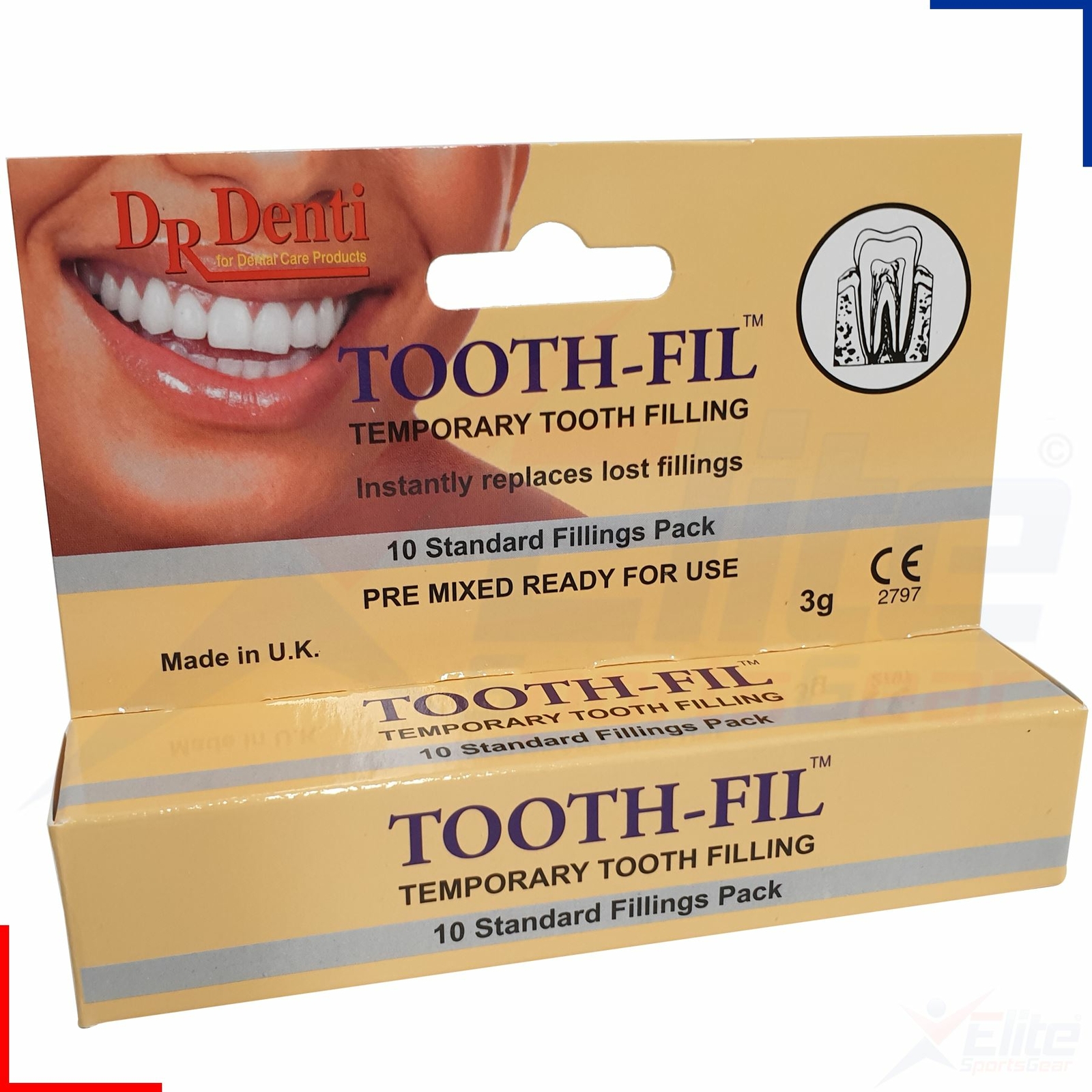 DR Denti Tooth Fill Dental Hole Repair Kit Temporary Filling 10