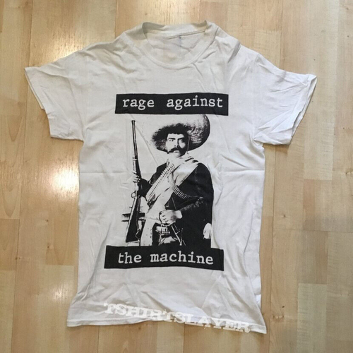 Rage Against The Machine Zapata Shirt Short Sleeve White Unisex S-5XL