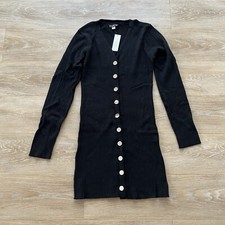 NWT Francesca’s black sweater dress, size large