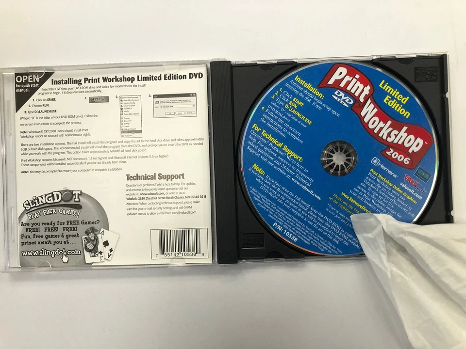 Print Workshop 2004 Limited Edition PC CD-ROM ValuSoft for Windows 98/2000/Me/XP - Image 3 of 3