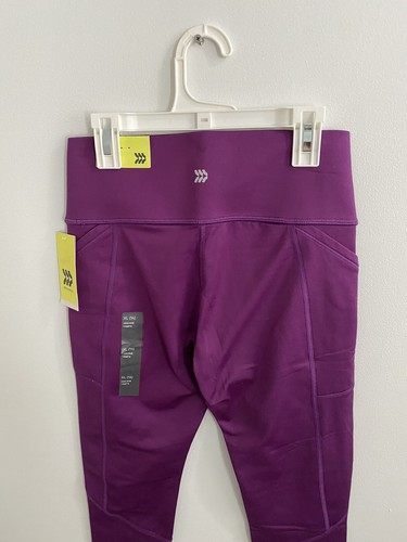 All In Motion Girls High-Rise Leggings Purple Size XL(14) - Picture 7 of 7