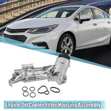 93186324 Engine Oil Cooler Oil Filter Housing with Gasket for Chevy Cruze Aveo
