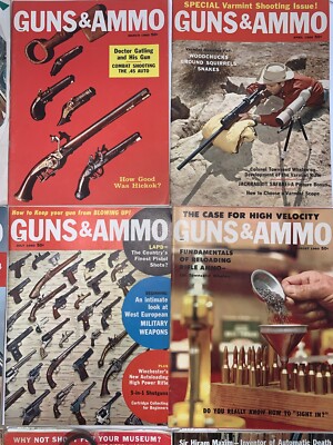 Guns & Ammo Magazine FULL YEARS 1960 & 1961 LOT OF 24